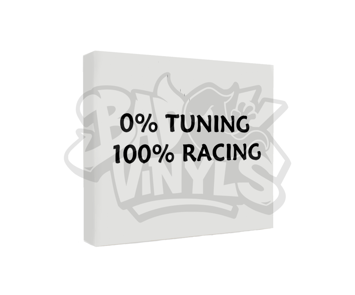 PEGATINA 0% TUNING 100% RACING