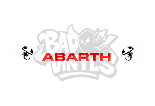 PARASOL ABARTH CON ESCORPIONES BLANCO