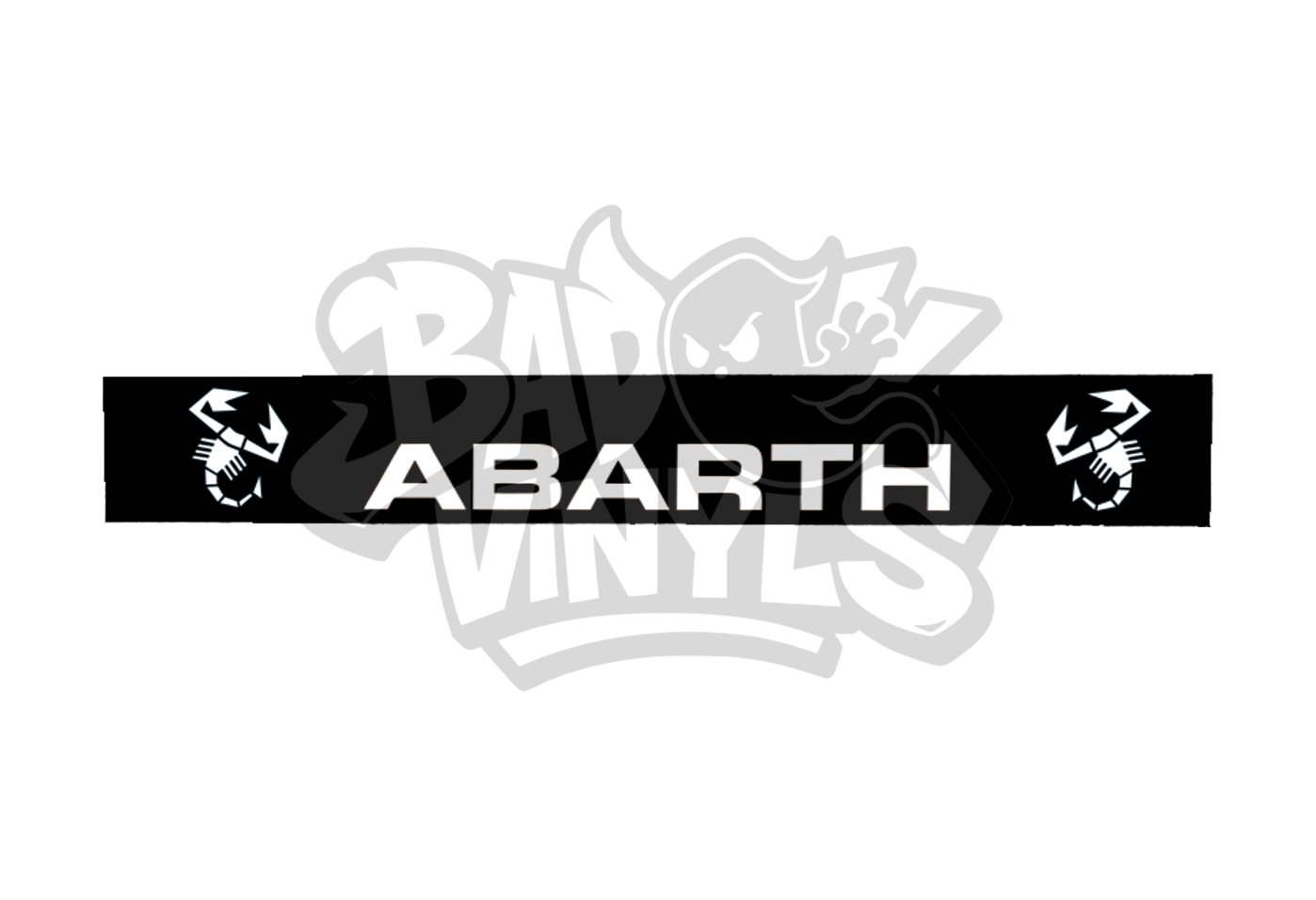 PARASOL ABARTH CON ESCORPIONES NEGRO