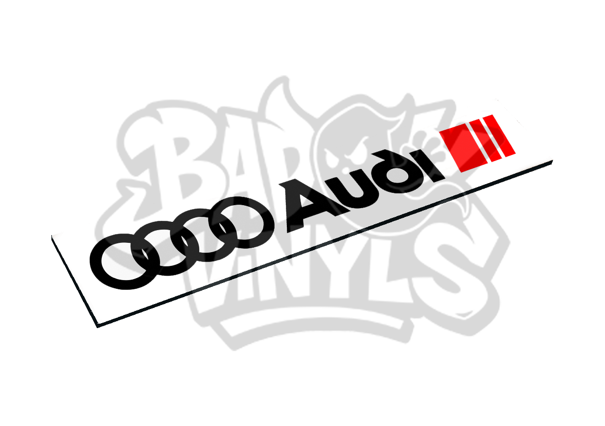CUBRE MATRICULAS AUDI LOGO