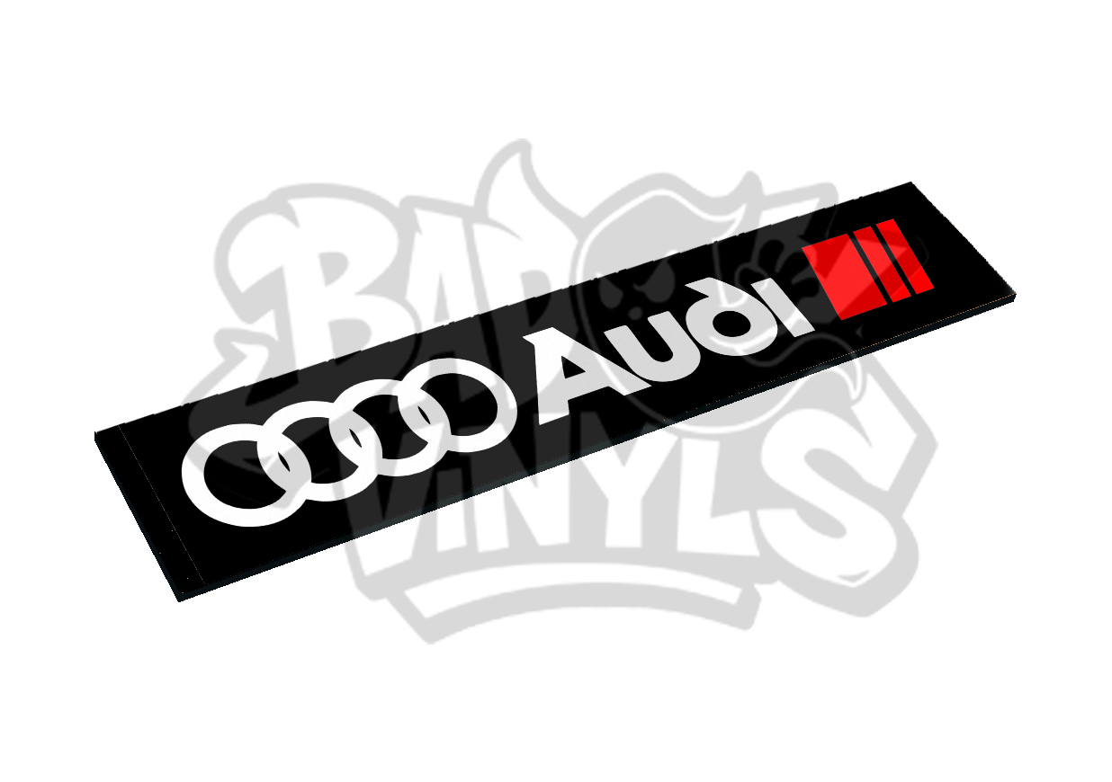 CUBRE MATRICULAS AUDI LOGO