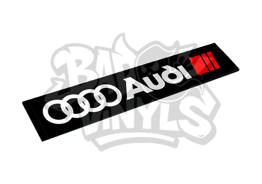 CUBRE MATRICULAS AUDI LOGO