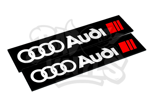 CUBRE MATRICULAS AUDI LOGO PACK 2