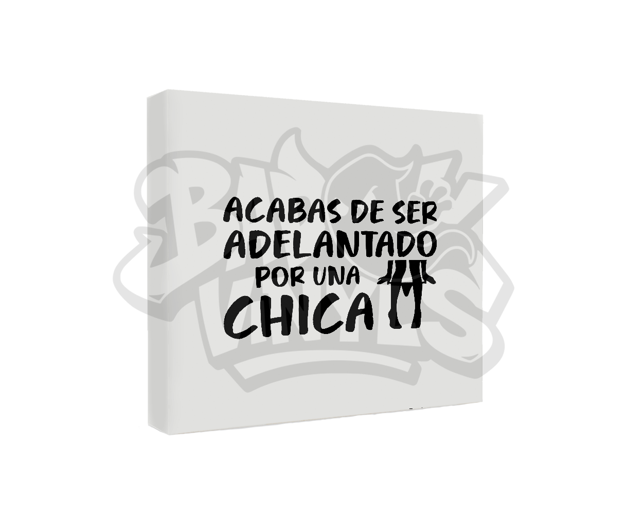 PEGATINA ACABAS DE SER ADELANTADO POR UNA CHICA