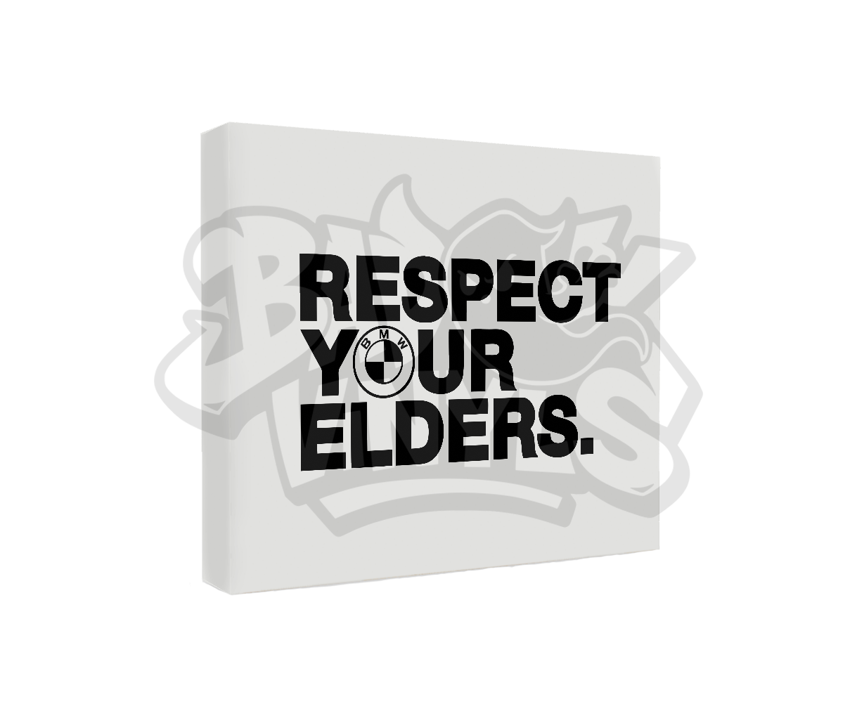 PEGATINA RESPECT YOUR ELDERS BMW