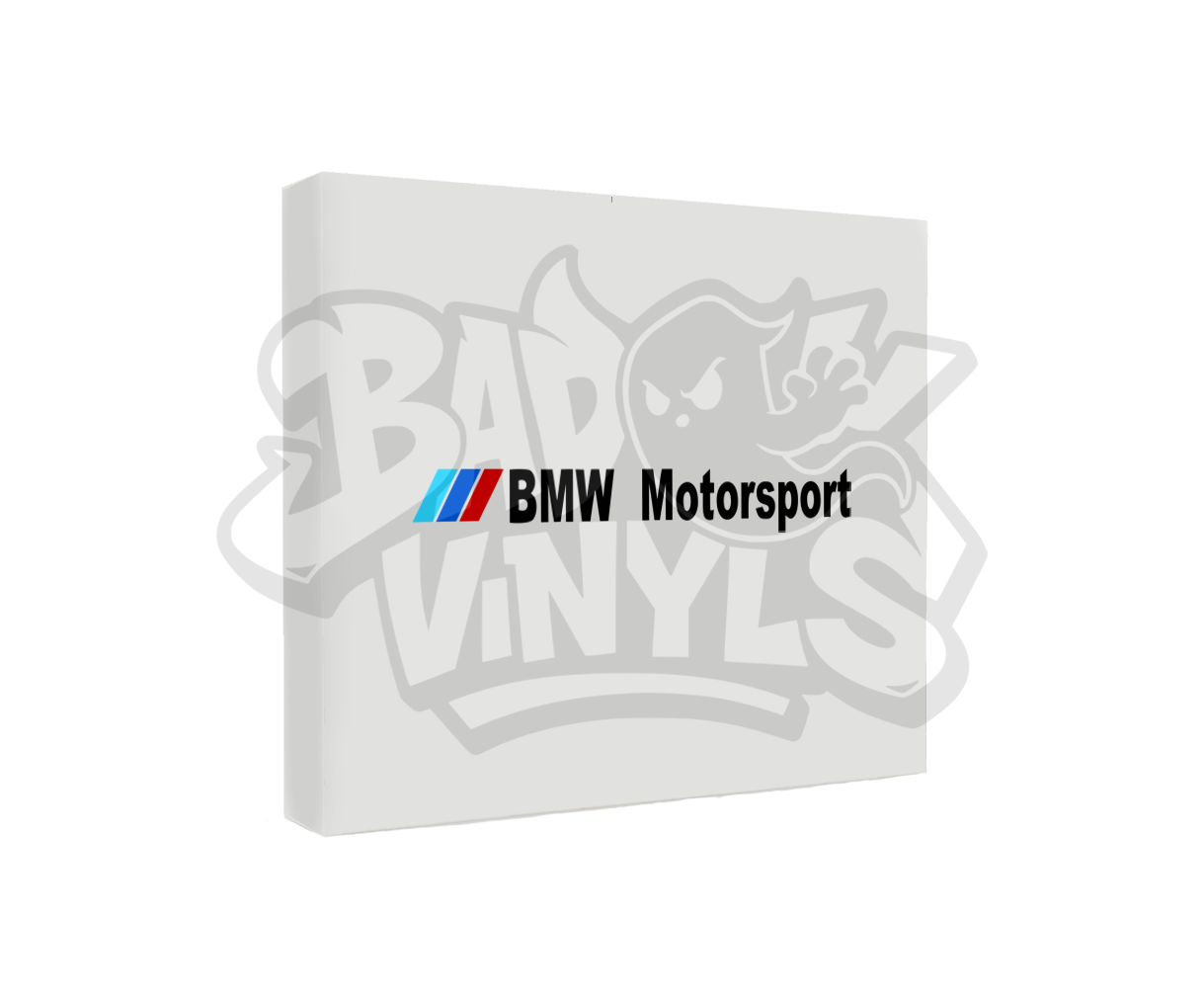 PEGATINA BMW MOTORSPORT CON BANDERITA