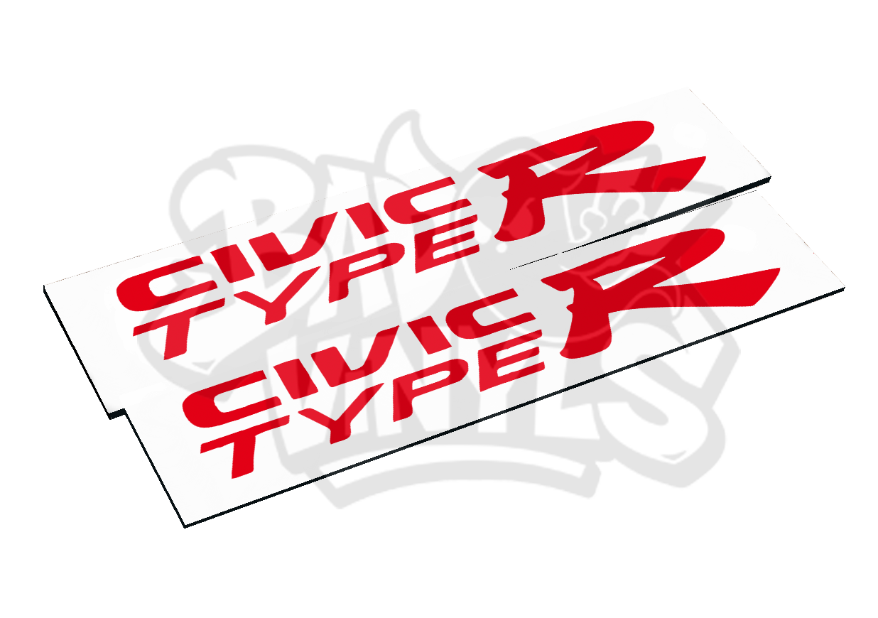 CUBRE MATRICULAS CIVIC TYPE R PACK 2