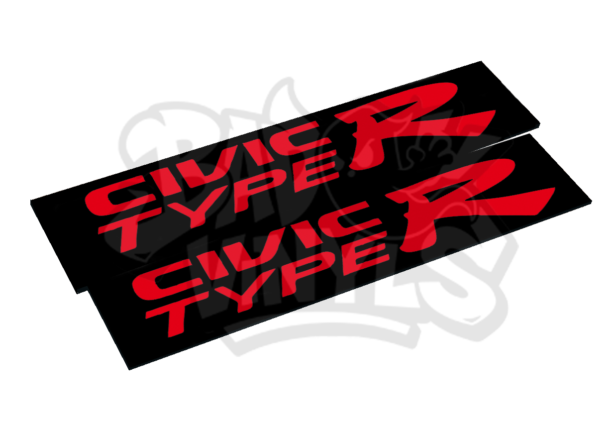 CUBRE MATRICULAS CIVIC TYPE R PACK 2