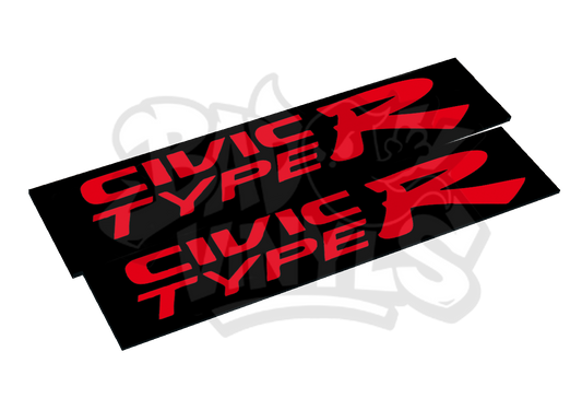 CUBRE MATRICULAS CIVIC TYPE R PACK 2