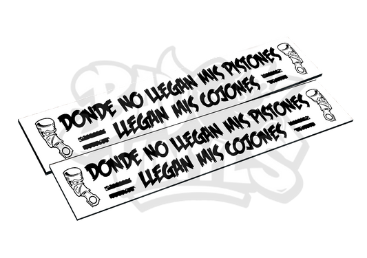 CUBRE MATRICULAS DONDE NO LLEGAN MIS PISTONES LLEGAN MIS COJONES (PACK 2 UNIDADES)