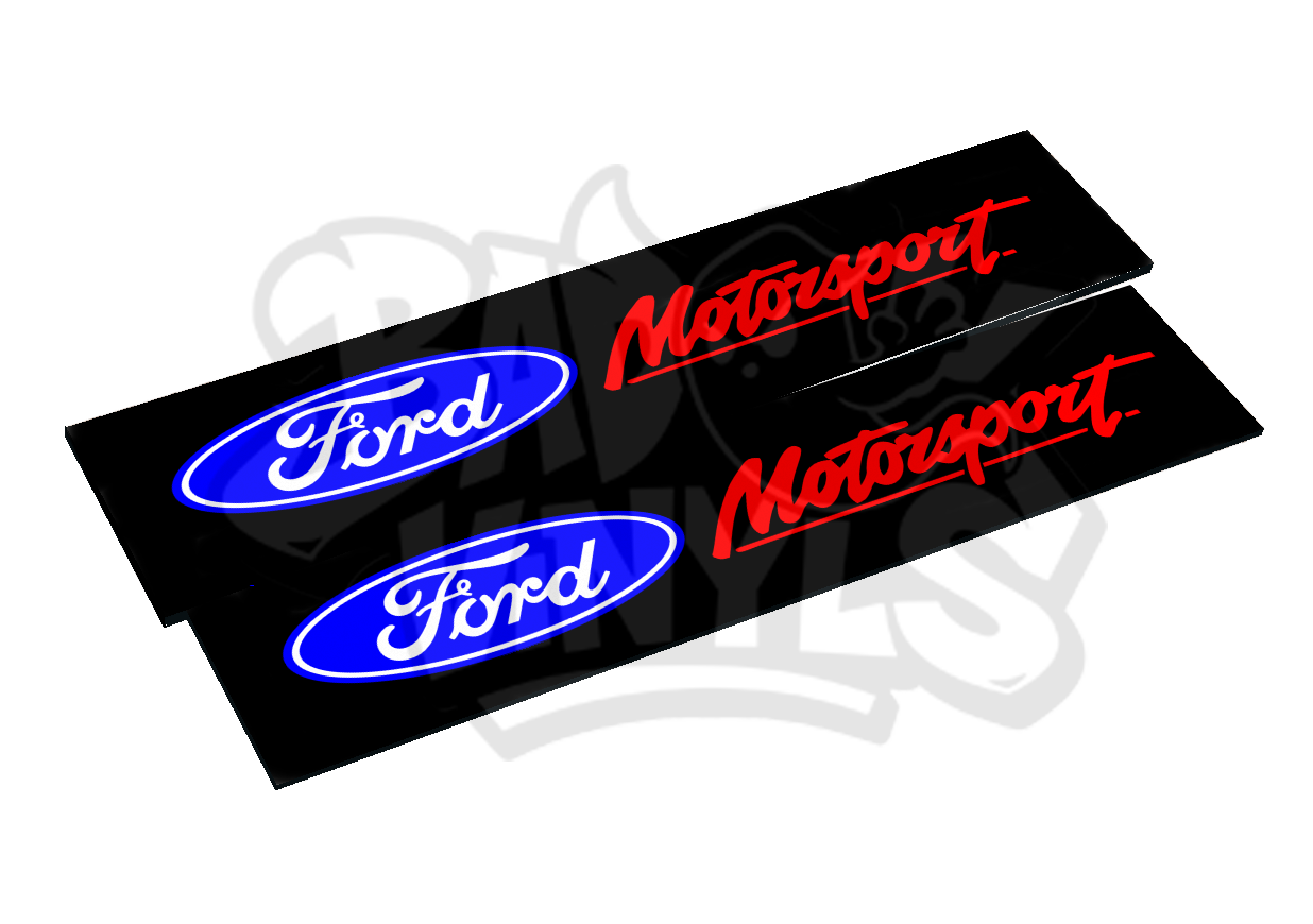 CUBRE MATRICULAS FORD MOTORSPORT (PACK DE 2 UDS)