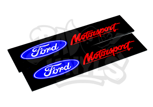 CUBRE MATRICULAS FORD MOTORSPORT (PACK DE 2 UDS)