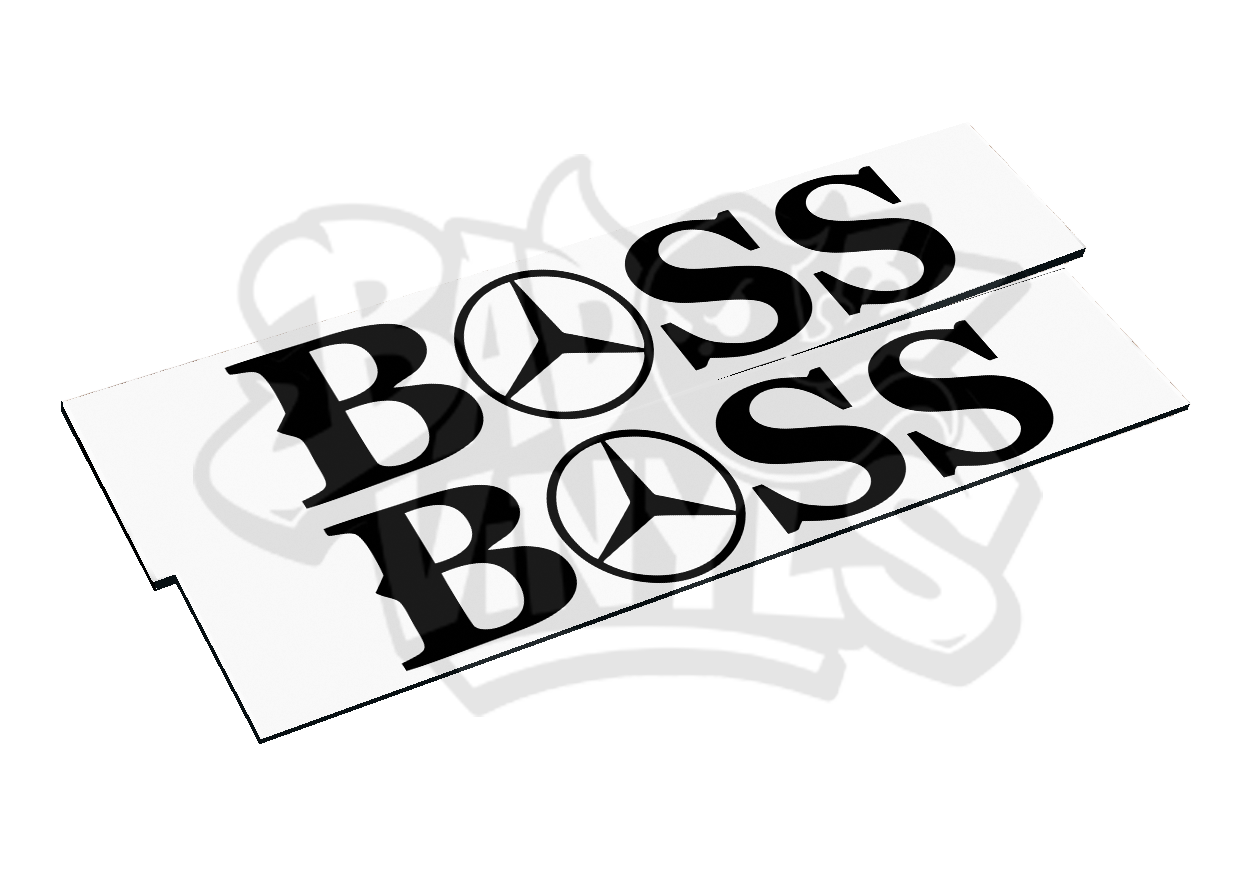 CUBRE MATRICULAS MERCEDES-BENZ BOSS PACK 2
