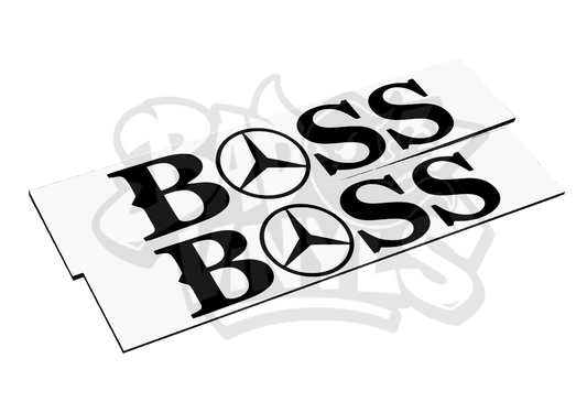 CUBRE MATRICULAS MERCEDES-BENZ BOSS PACK 2