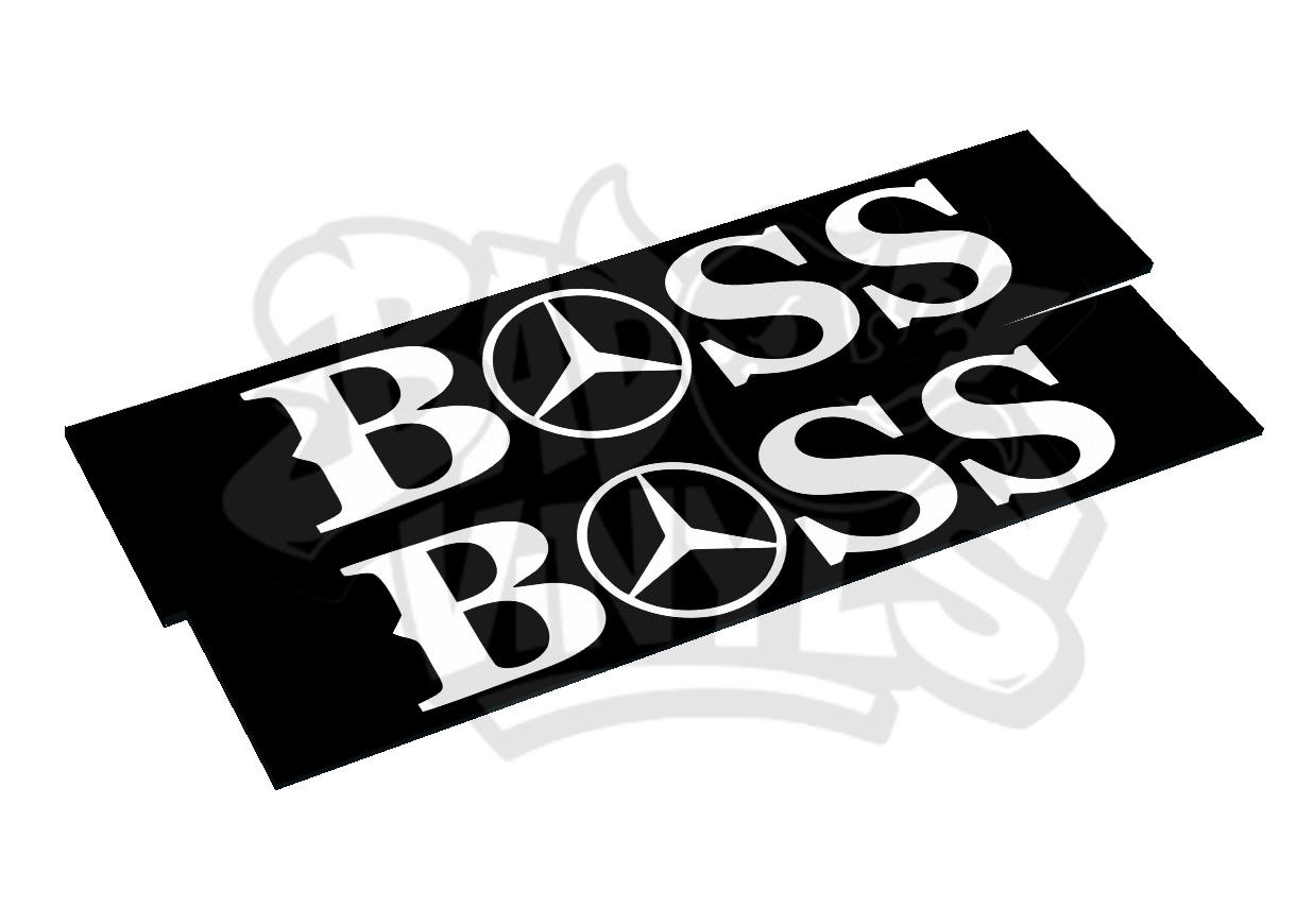 CUBRE MATRICULAS MERCEDES-BENZ BOSS PACK 2