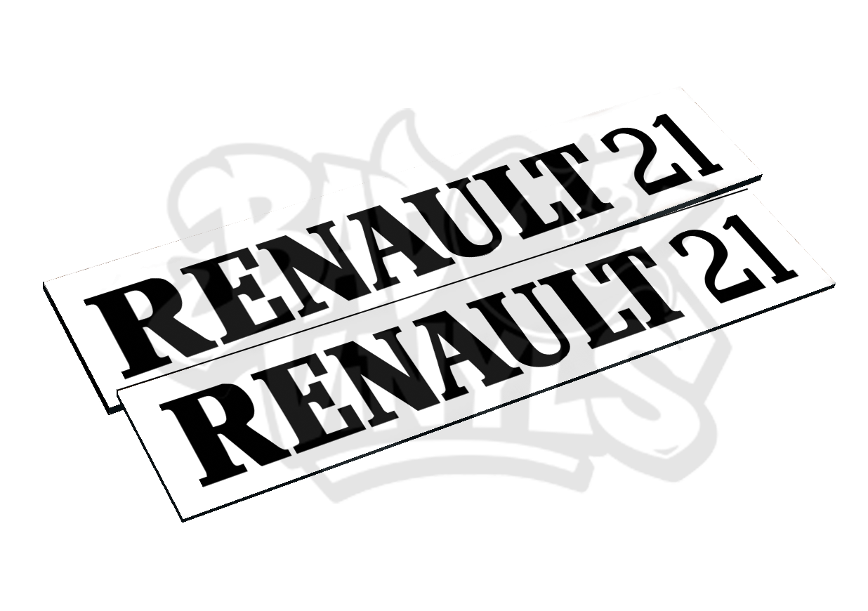 CUBRE MATRICULAS RENAULT 21 (PACK 2 UDS.)