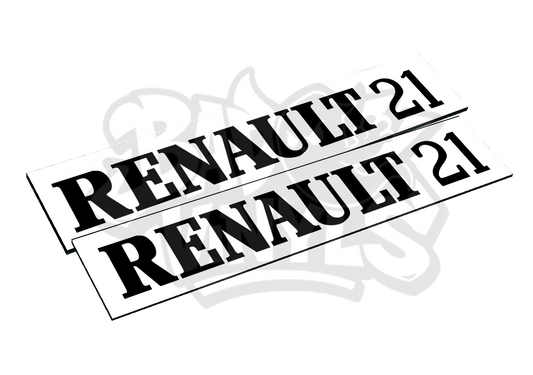 CUBRE MATRICULAS RENAULT 21 (PACK 2 UDS.)