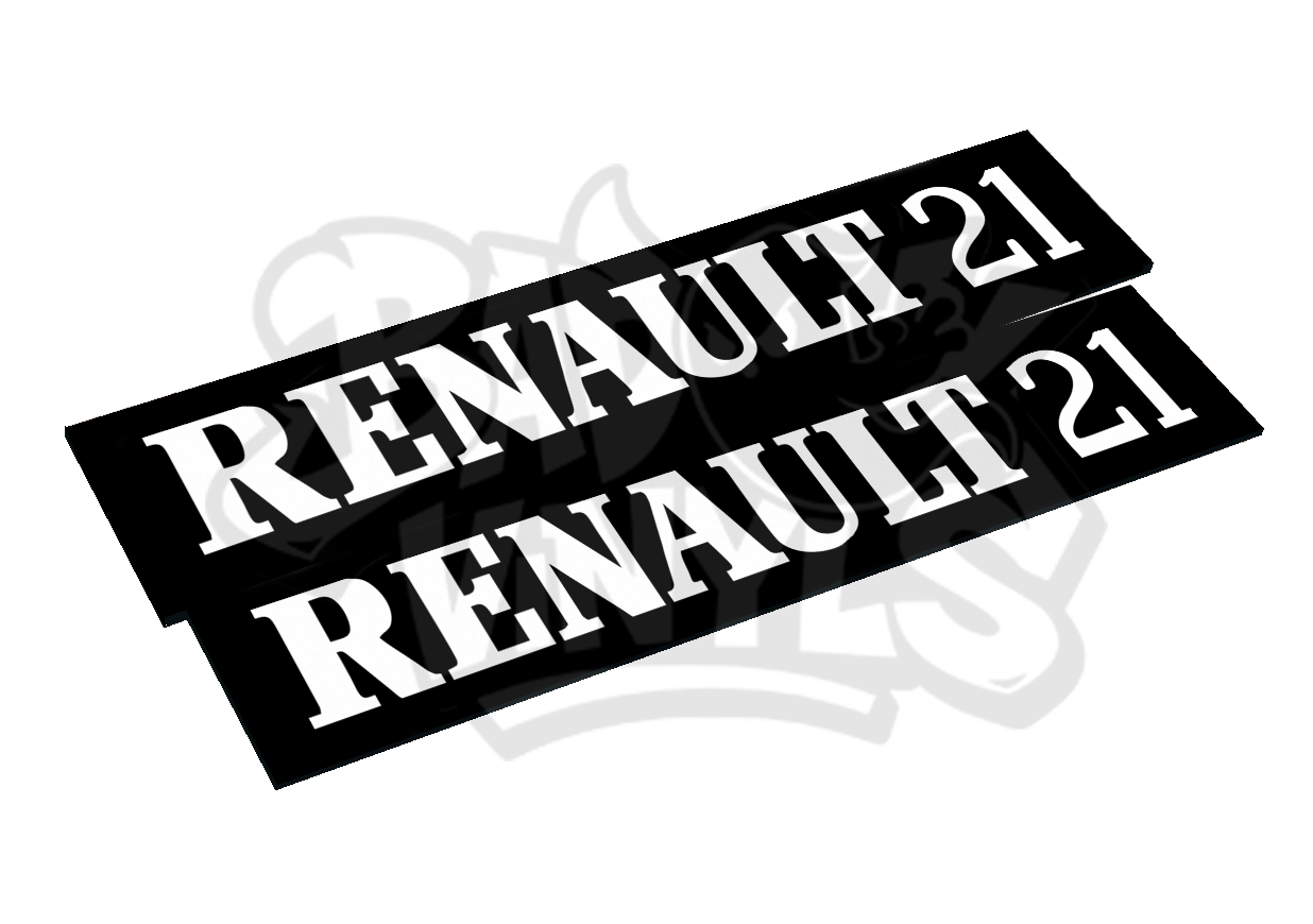 CUBRE MATRICULAS RENAULT 21 (PACK 2 UDS.)