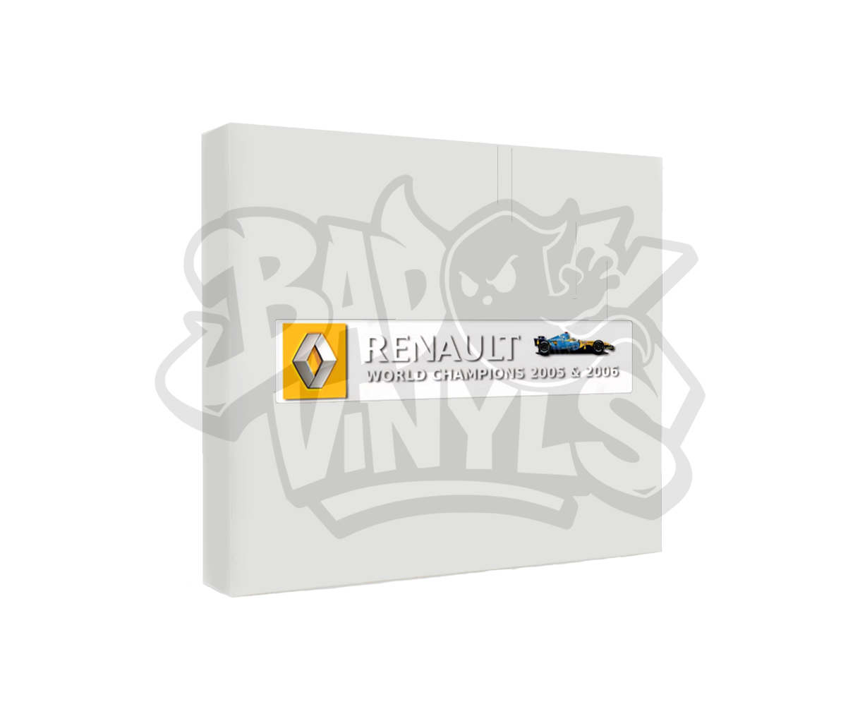 PEGATINA IMPRESA RENAULT FERNANDO ALONSO WORLD CHAMPION 2005