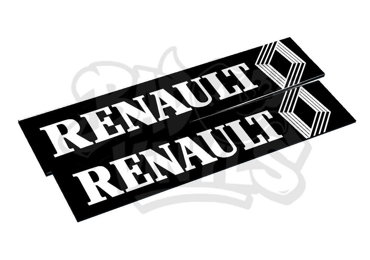 CUBRE MATRICULAS RENAULT ROMBO CLASICO (PACK 2 UDS.)