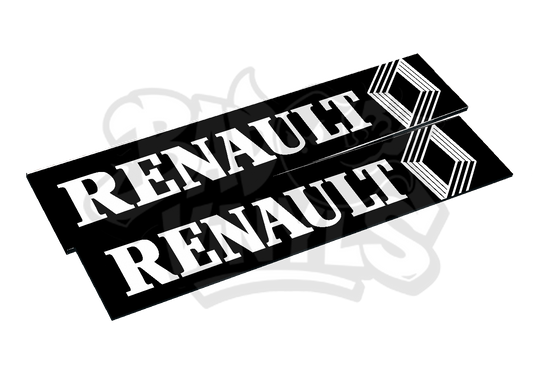 CUBRE MATRICULAS RENAULT ROMBO CLASICO (PACK 2 UDS.)
