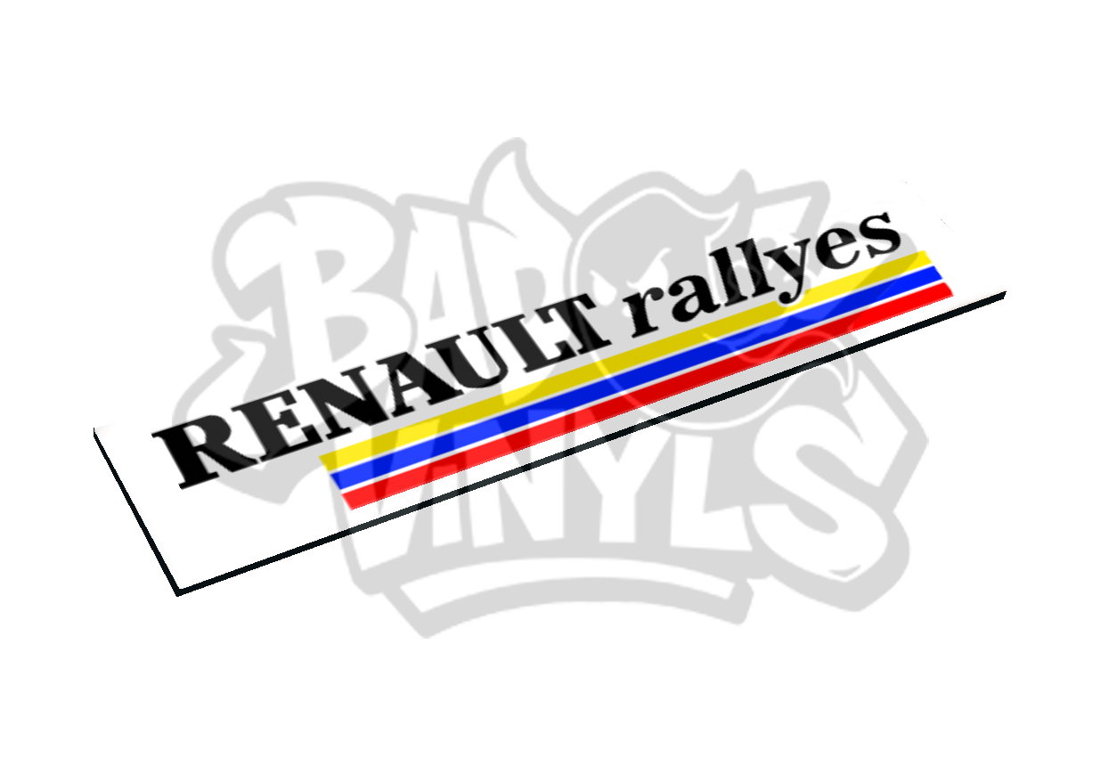 CUBRE MATRICULAS RENAULT RALLYES