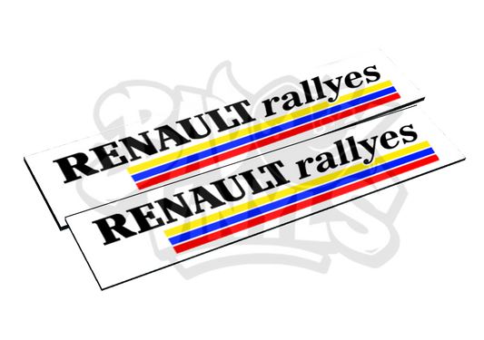 CUBRE MATRICULAS RENAULT RALLYES (PACK 2 UDS)