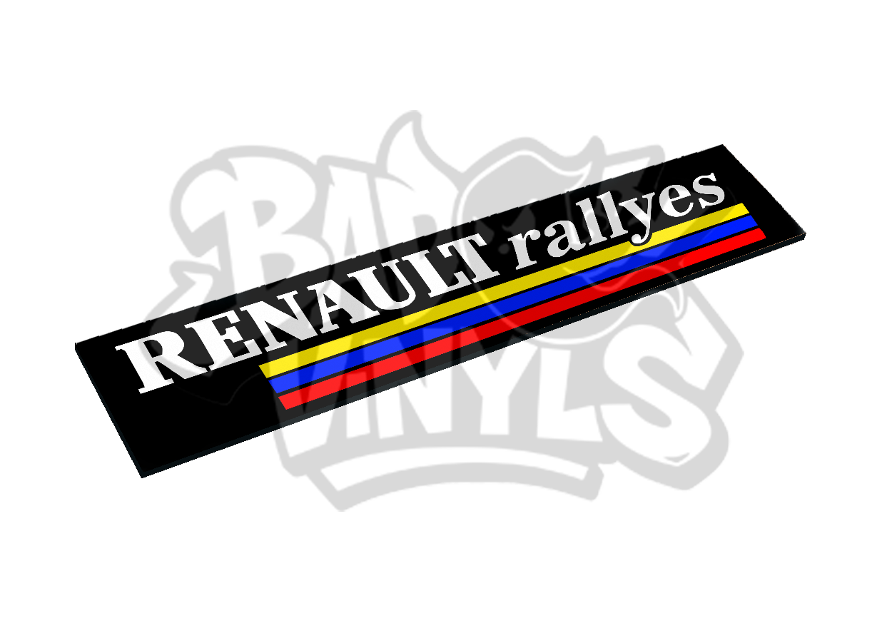 CUBRE MATRICULAS RENAULT RALLYES