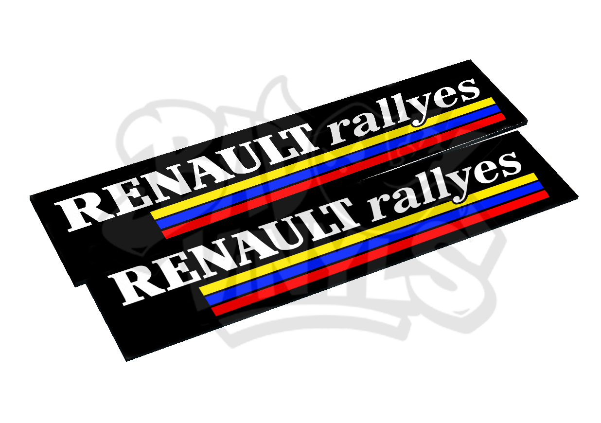 CUBRE MATRICULAS RENAULT RALLYES (PACK 2 UDS)