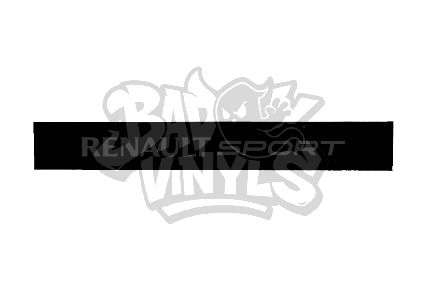 PARASOL RENAULT SPORT NEGRO MATE