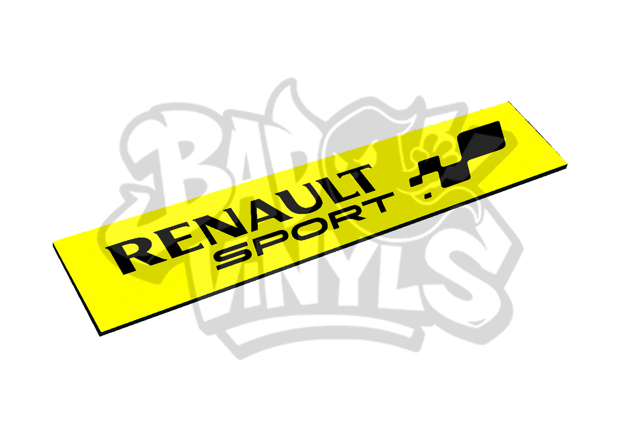 CUBRE MATRICULAS RENAULT SPORT MODERNO