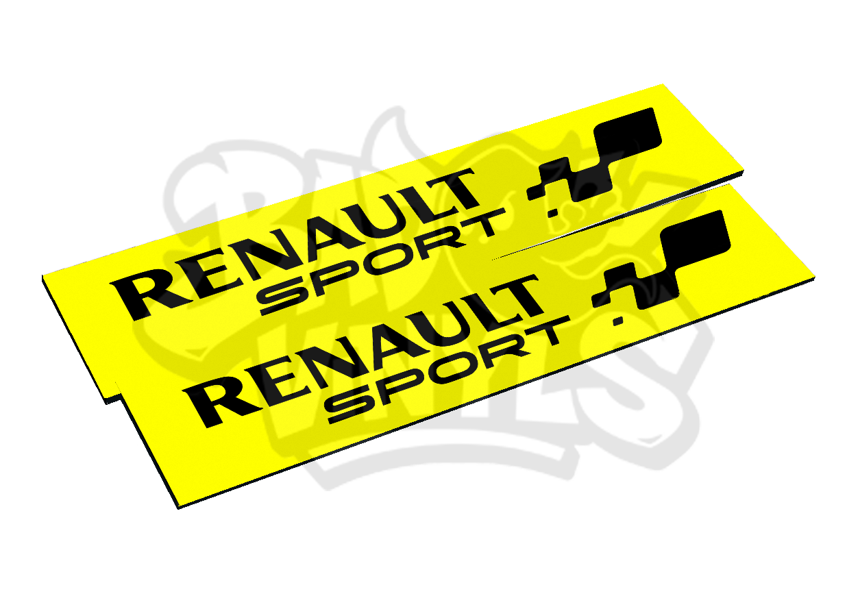 CUBRE MATRICULAS RENAULT SPORT MODERNO (PACK 2 UDS.)