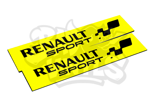 CUBRE MATRICULAS RENAULT SPORT MODERNO (PACK 2 UDS.)