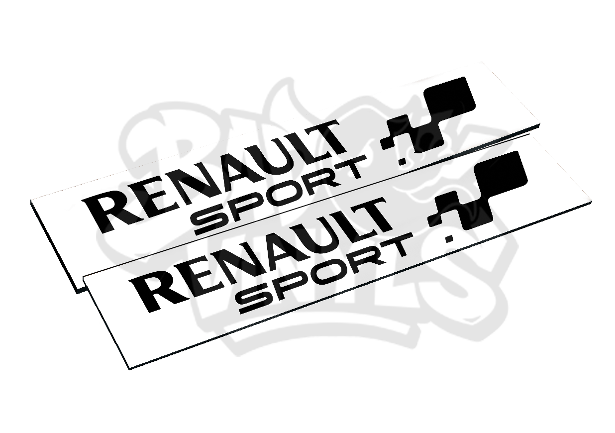 CUBRE MATRICULAS RENAULT SPORT MODERNO (PACK 2 UDS.)
