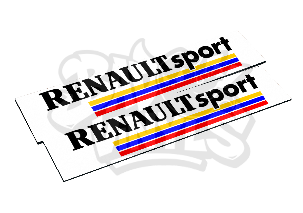 CUBRE MATRICULAS RENAULT SPORT RAYAS CLASICO (PACK 2 UDS)