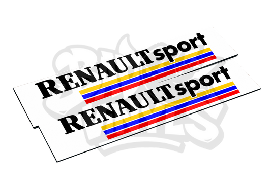 CUBRE MATRICULAS RENAULT SPORT RAYAS CLASICO (PACK 2 UDS)