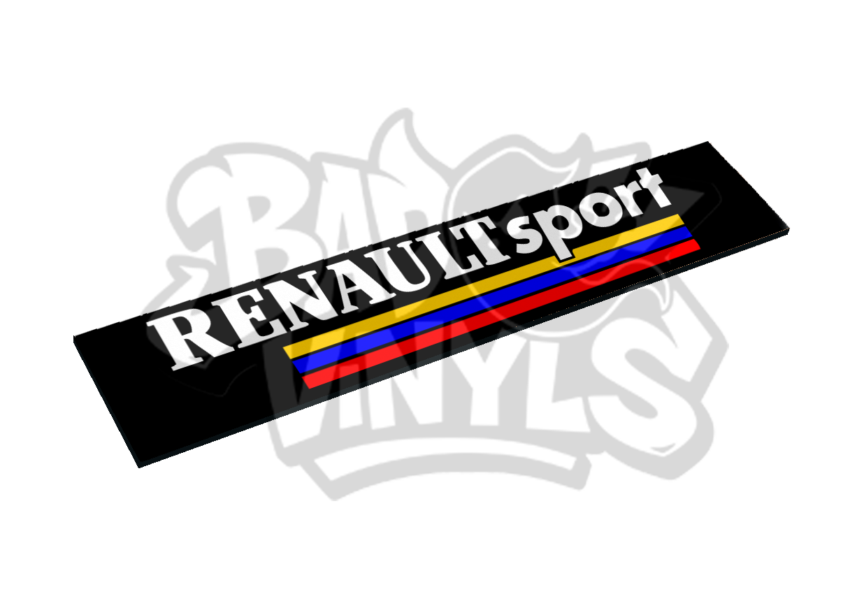 CUBRE MATRICULAS RENAULT SPORT RAYAS CLASICO