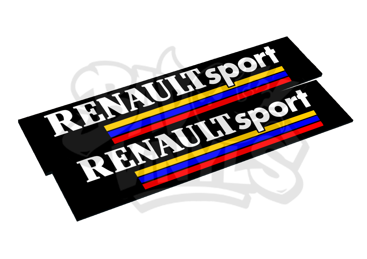 CUBRE MATRICULAS RENAULT SPORT RAYAS CLASICO (PACK 2 UDS)