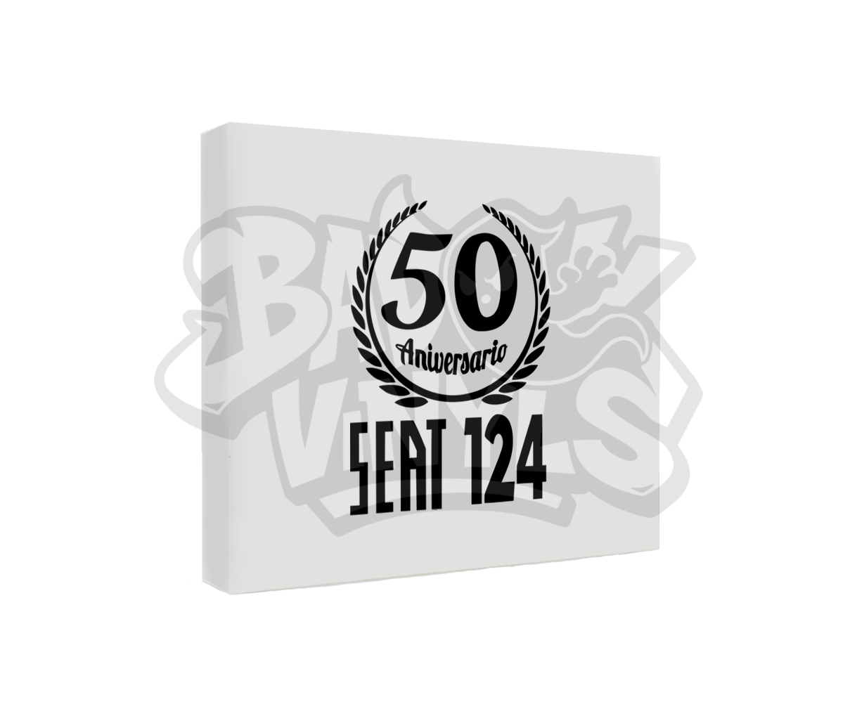 PEGATINA SEAT 124 50 ANIVERSARIO