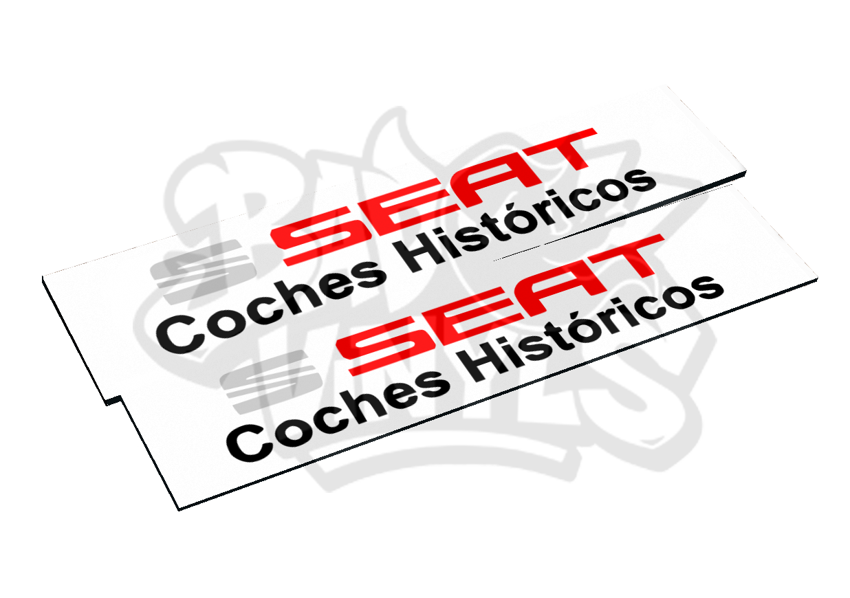 CUBRE MATRICULAS SEAT COCHES HISTORICOS (PACK 2 UNIDADES)