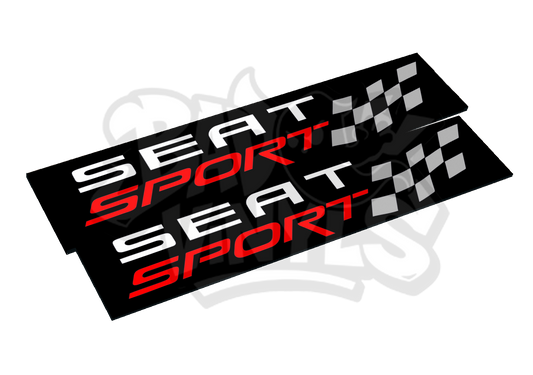 CUBRE MATRICULAS SEAT SPORT (PACK 2 UNIDADES)