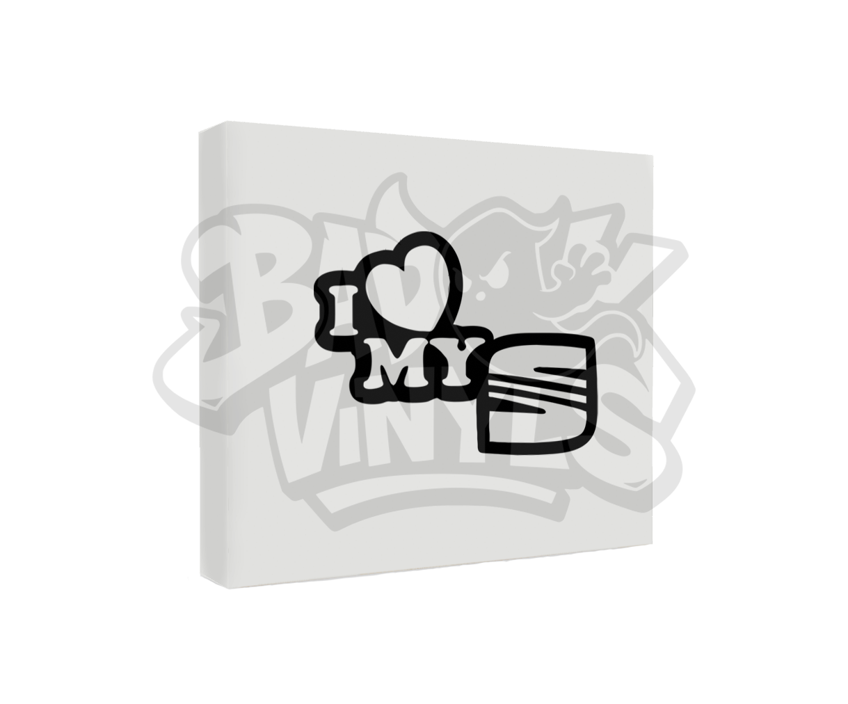 PEGATINA I LOVE MY SEAT LOGO