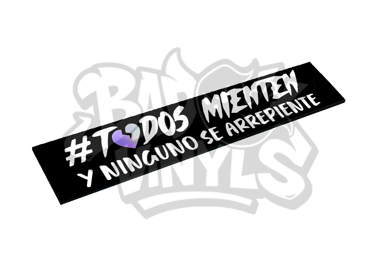 CUBRE MATRICULAS TODOS MIENTEN