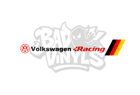 PARASOL VOLKSWAGEN RACING BANDERA Y LOGO