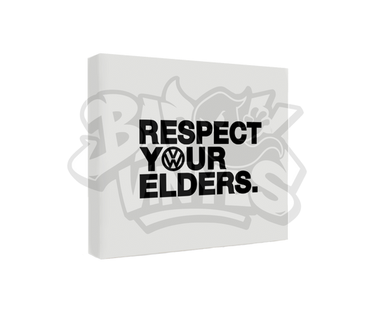 PEGATINA RESPECT YOUR ELDERS VOLKSWAGEN