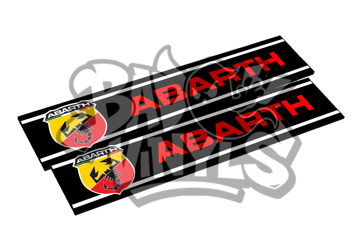 CUBRE MATRICULAS ABARTH PACK 2