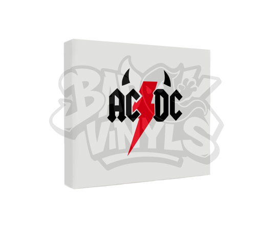 PEGATINA ACDC CUERNOS
