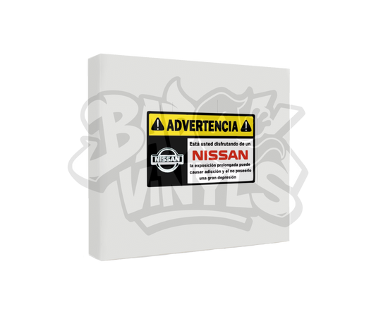 PEGATINA ADVERTENCIA NISSAN