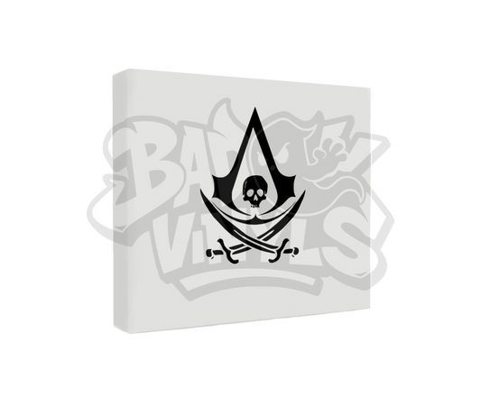 PEGATINA ASSASSINS CREED BLACK FLAG