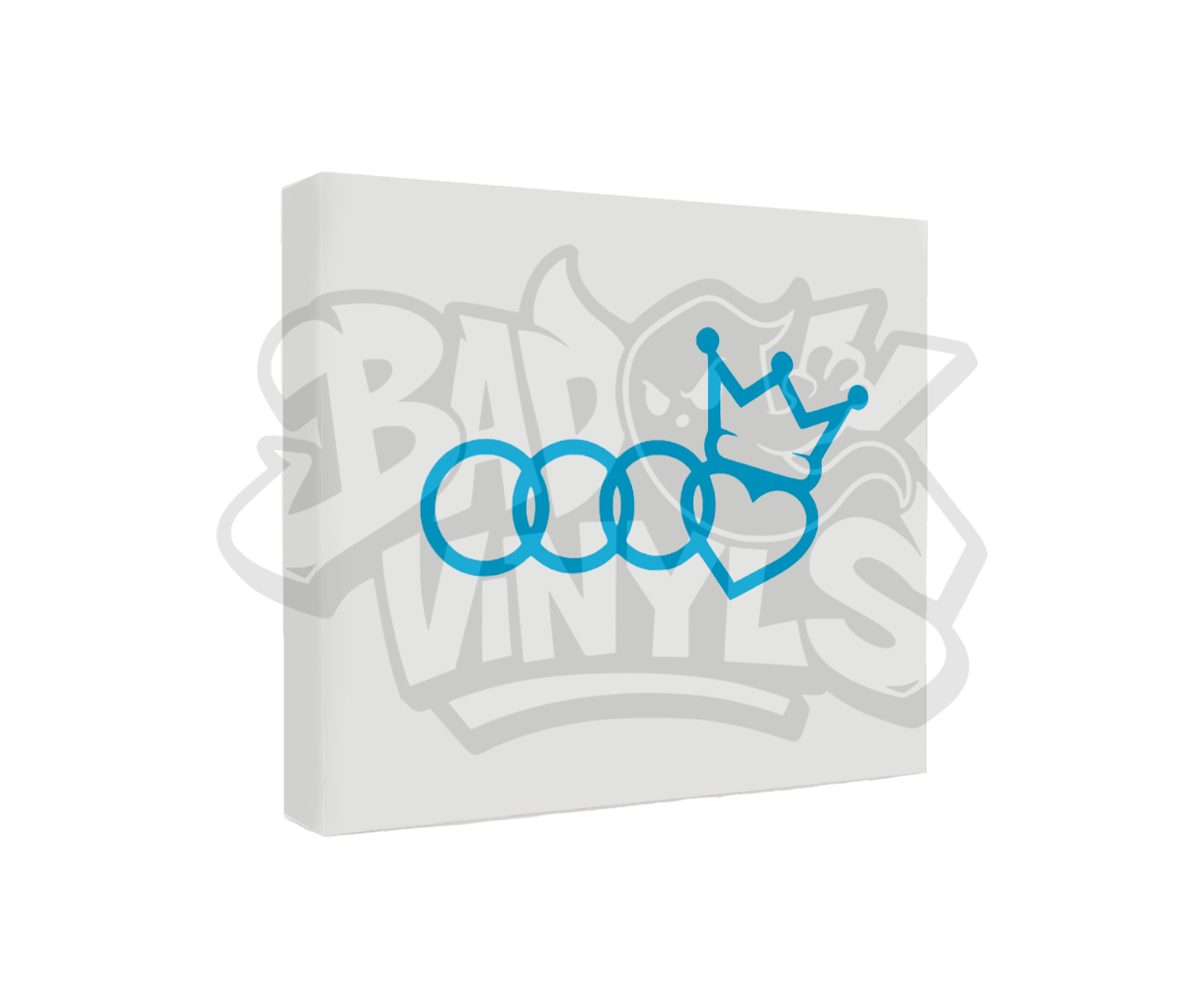 PEGATINA AUDI CORAZON CORONA